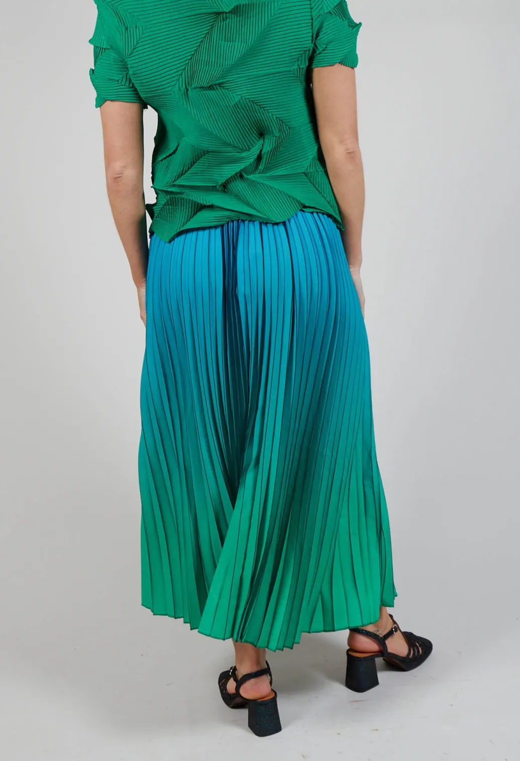 Boxy Skirt in Biscay and Fern