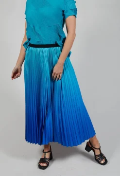 Boxy Skirt in Blue Bird and Dazzling Blue