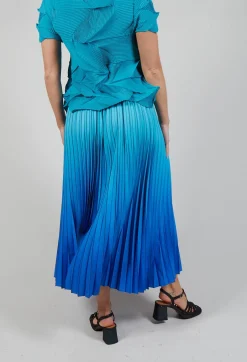 Boxy Skirt in Blue Bird and Dazzling Blue