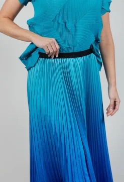 Boxy Skirt in Blue Bird and Dazzling Blue