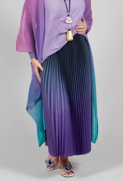 Boxy Skirt in Blueberry and Lavender