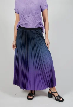 Boxy Skirt in Blueberry and Lavender