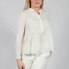 Bracelet Sleeve Blouse in Chalk