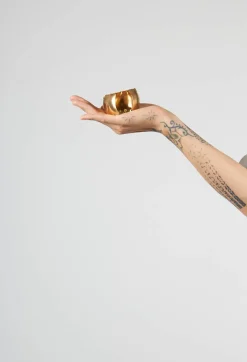 Brass Cuff Bracelet in Gold