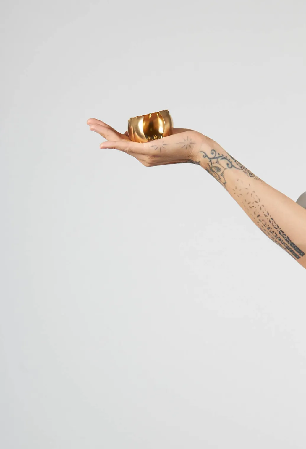 Brass Cuff Bracelet in Gold