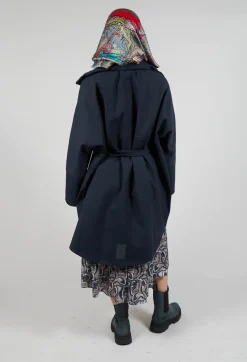 Bris Poncho in Dark Navy