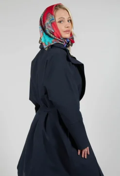 Bris Poncho in Dark Navy