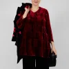 Brittania Shirt in Tie Dye Red