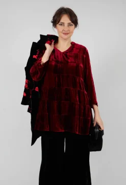 Brittania Shirt in Tie Dye Red