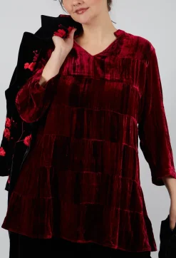Brittania Shirt in Tie Dye Red