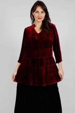 Brittania Shirt in Tie Dye Red