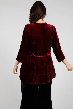 Brittania Shirt in Tie Dye Red