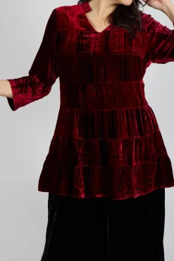 Brittania Shirt in Tie Dye Red