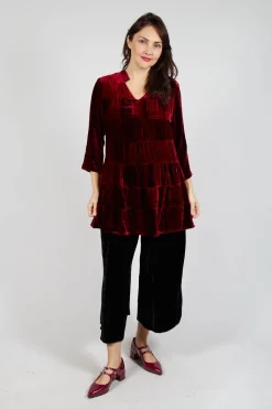 Brittania Shirt in Tie Dye Red