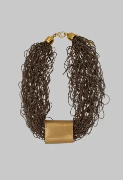 Bronze Woven Mesh Collar