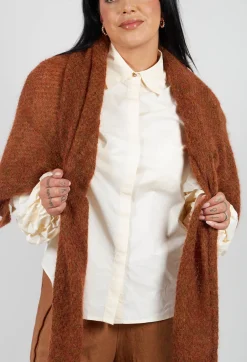 Bubble Sleeve Shirt in Ecru