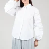 Bubble Sleeve Shirt in Summer White