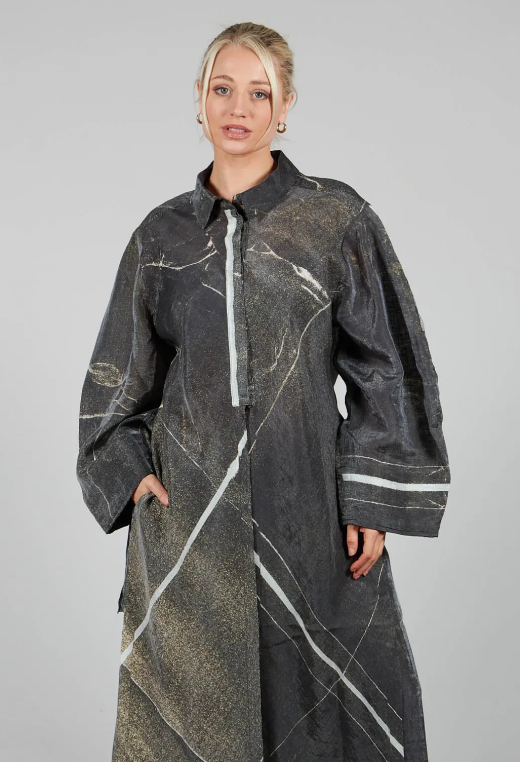 Buque Tunic in Green Rust Banner