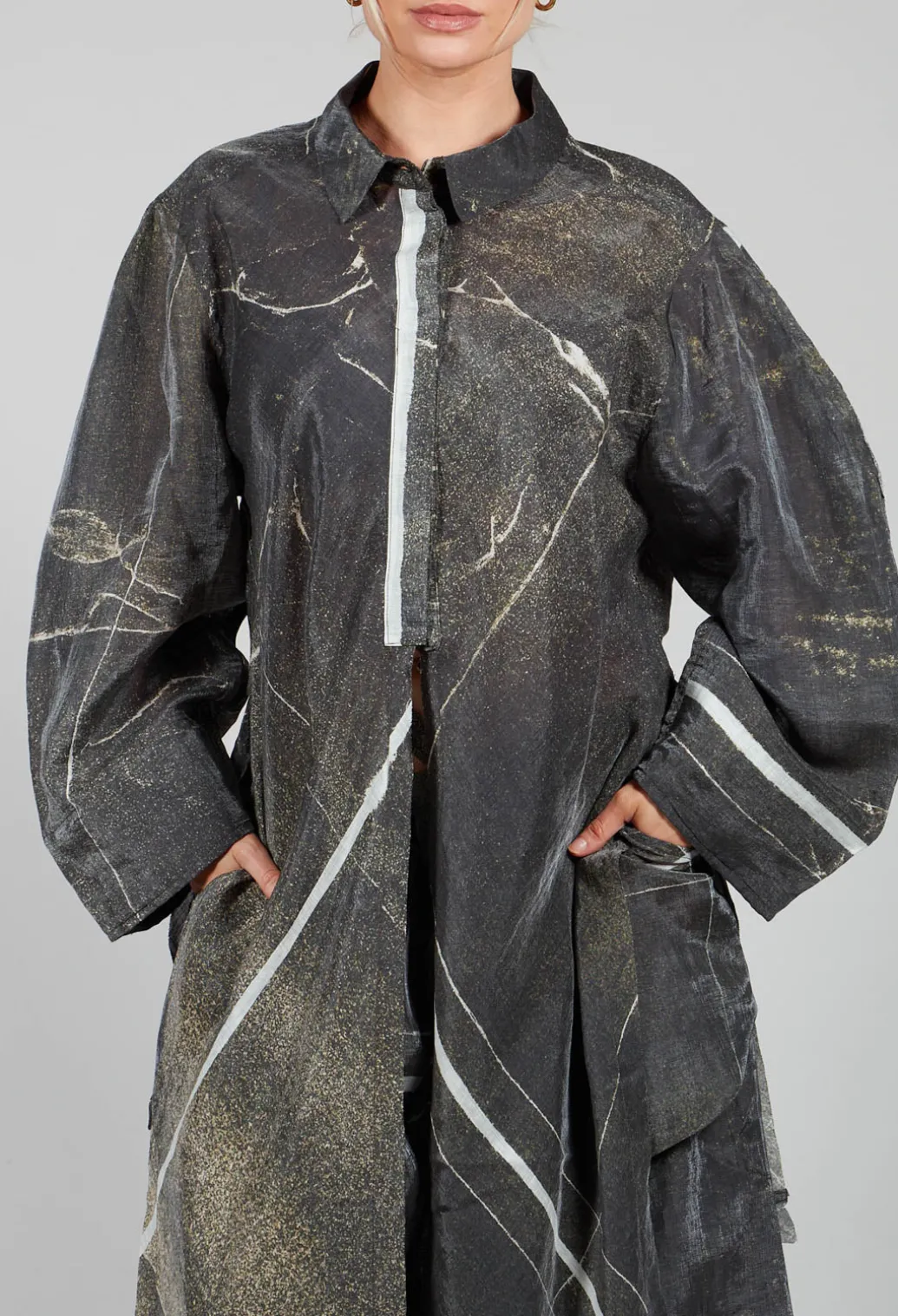 Buque Tunic in Green Rust Banner
