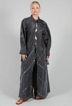 Buque Tunic in Off Black Banner