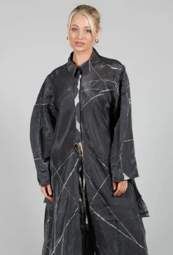 Buque Tunic in Off Black Banner