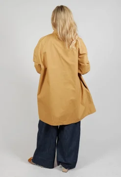 Button Front Over Coat in Paglia