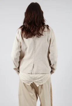 Button Jacket in Bone Mel