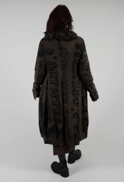 Button Through Coat in Jungle Big Print
