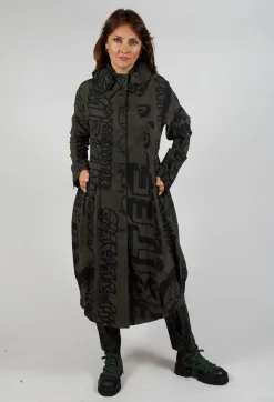 Button Through Coat in Jungle Big Print