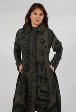 Button Through Coat in Jungle Big Print