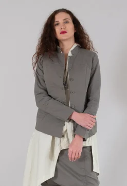 Button Through Jacket in 728 Grey