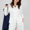 Button Through Jacket in Offwhite