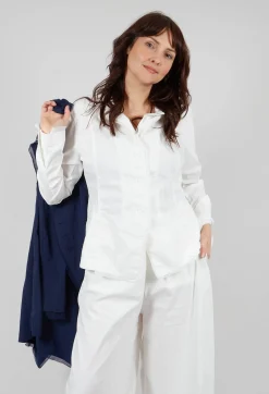 Button Through Jacket in Offwhite