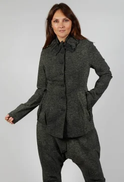 Button Through Jacket in Camp Print