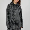 Button Through Jacket in Rock Big Print