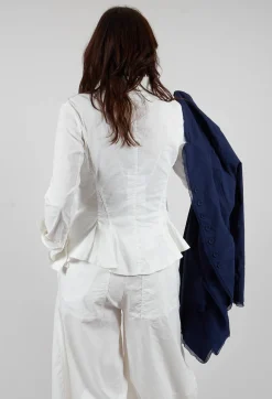 Button Through Jacket in Offwhite
