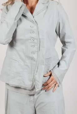 Button Through Jacket in Grey
