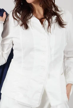 Button Through Jacket in Offwhite