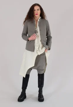 Button Through Jacket in 728 Grey