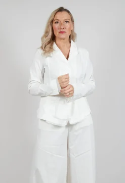 Button Through Jacket in Offwhite