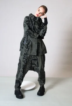 Button Through Jacket in Camp Big Print