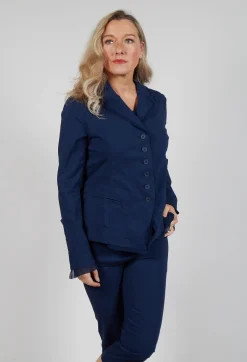 Button Through Jacket in Navy