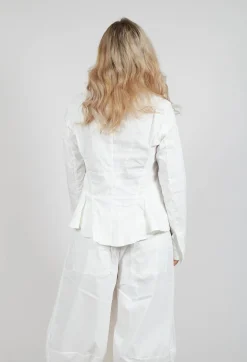 Button Through Jacket in Offwhite