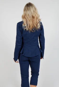 Button Through Jacket in Navy