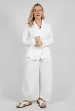 Button Through Jacket in Offwhite