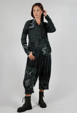 Button Through Jersey Jacket in Camp Print