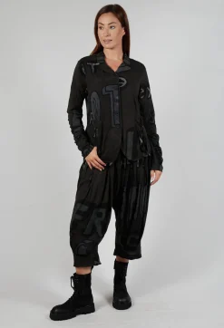 Button Through Jersey Jacket in Jungle Print