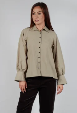 Button Through Shirt in Beige