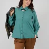 Button Through Shirt in Green