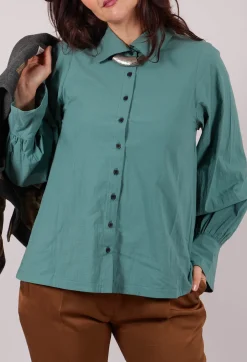 Button Through Shirt in Green